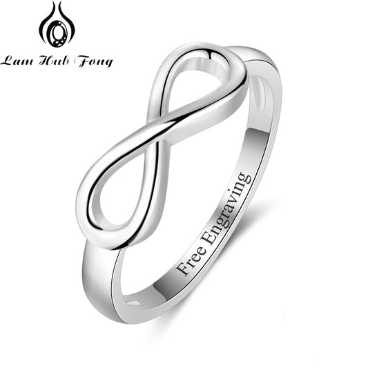 Personalized Infinity Ring Silver Color Custom Name Wedding Gift Love Forever For Women Fashion