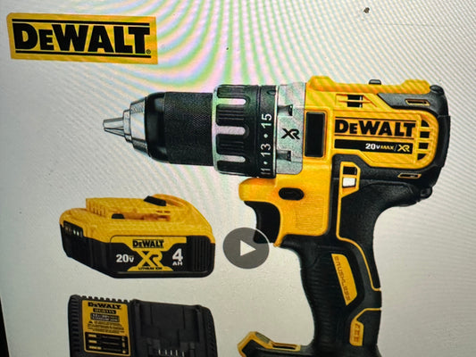 Dewalt Dcd791 18V/20V Max Xr Brushless Drill Drive Battery Powered Drills