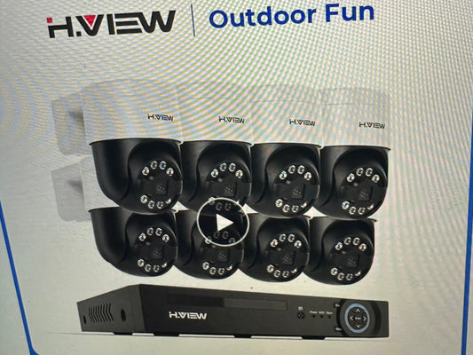 H.view 8Ch 4K 5Mp 8Mp Cctv Security Camera System Security Camras